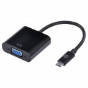 Adaptador Usb Tipo C X Vga Fêmea Full Hd 1080p 20cm - Achdmi-20